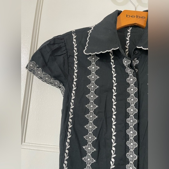 BCBG MaxAzria black button down dress size small - Picture 3 of 10